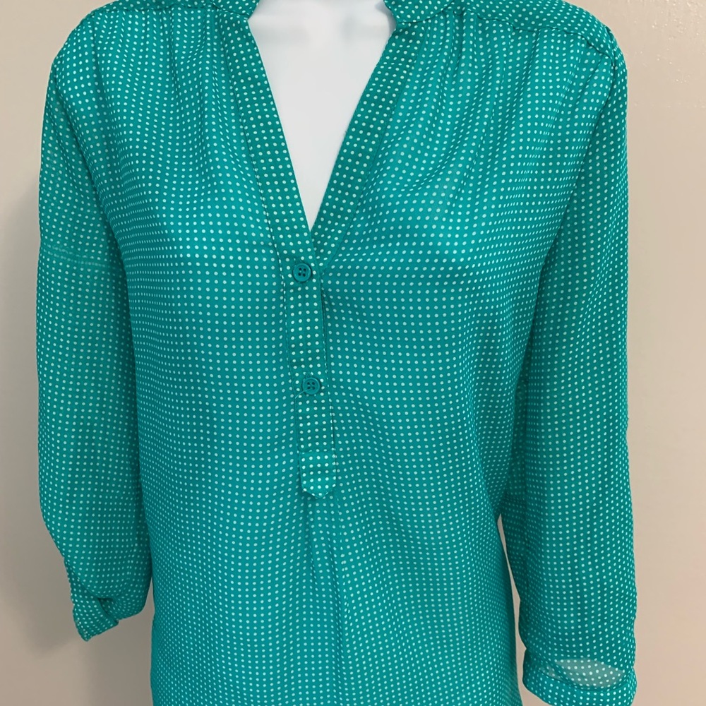 Tacera Polka-Dot Blouse